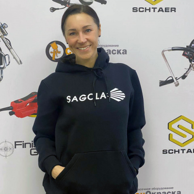 Sagola толстовка с принтом 100% хлопок, XXL